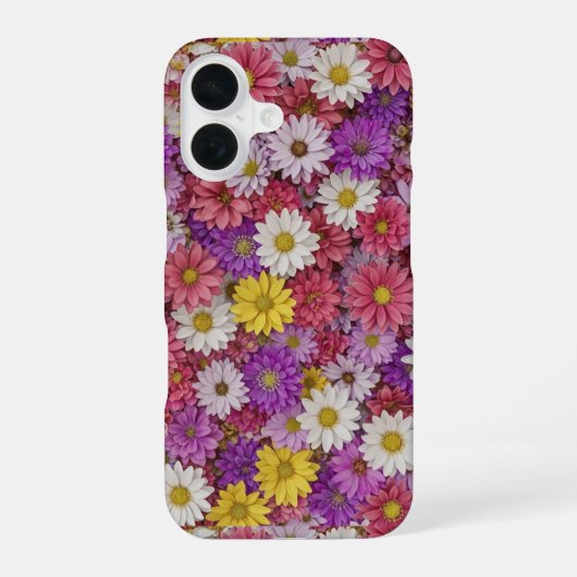 3D Floral Wall Phone Case iPhone 16ケース (裏面)