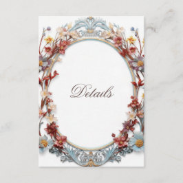 3D Floral Wreath Details エンクロージャーカード
