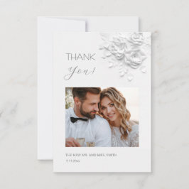 3D Flowers Paper Cut Roses Thank You Card サンキューカード