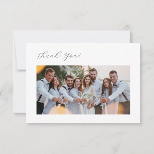 3D Flowers Stylized Lily Thank You Card サンキューカード (正面)