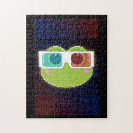 3D Frog ジグソーパズル (縦)
