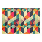 3D Geometric Pattern RETRO Aesthetic Colorful 枕カバー (裏面)