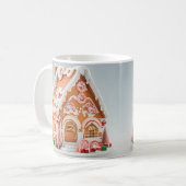 3D Gingerbread House Mug コーヒーマグカップ (正面左)