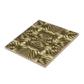 3D Gold Metallic Geometric Pattern luxury  タイル (側面)