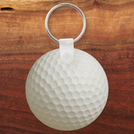 3D Golf Ball Design – Custom Option keychain キーホルダー (正面)