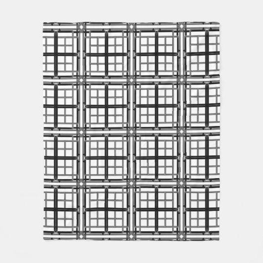 3D grey geometric abstract pattern background.3d b フリースブランケット (正面)