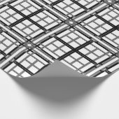 3D grey geometric abstract pattern background.3d b ラッピングペーパー (角)