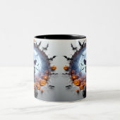 3D Halloween Dog Breeds Halloween Mugs, Tea/Coffee ツートーンマグカップ (中央)
