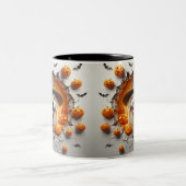 3D Halloween Dog Breeds Halloween Mugs, Tea/Coffee ツートーンマグカップ (中央)