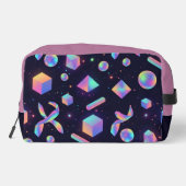 3D Holographic Geometric Aesthetic Makeup Bag ドップキット (裏面)