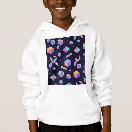 3D Holographic Space Aesthetic Cozy Hoodie (正面)