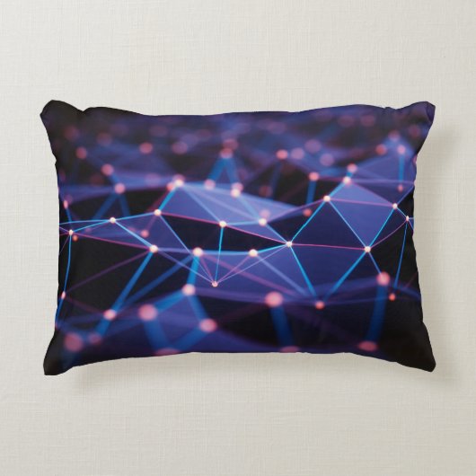 3D illustration. Abstract background, connection a アクセントクッション (正面)