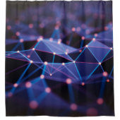 3D illustration. Abstract background, connection a シャワーカーテン (正面)