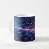 3D illustration, embossed mesh representing intern コーヒーマグカップ (正面左)