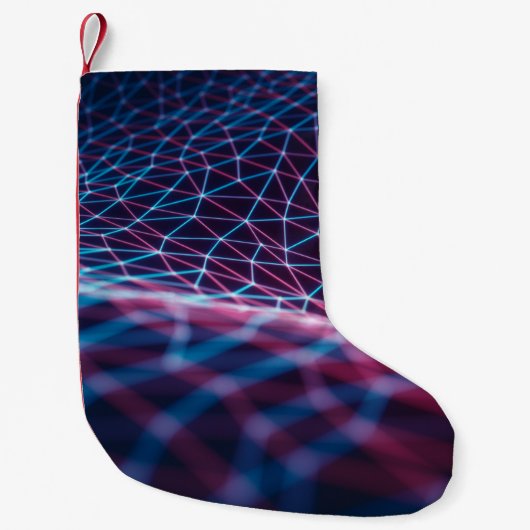 3D illustration, embossed mesh representing intern スモールクリスマスストッキング (正面)