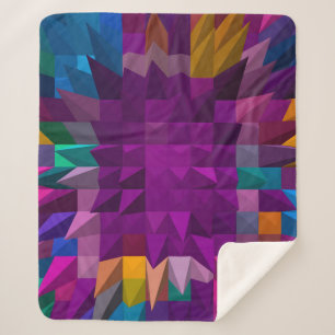 3D illustration or 3D rendering Mosaic color patte シェルパブランケット