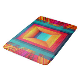 3D Infinite Geometric Neon Bath Mat バスマット