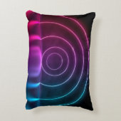 3d ing of ultraviolet circle portal glowing lines アクセントクッション (裏面(縦))