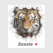 3D Jaguar Wall Break Art – Realistic Safari シール (シート)