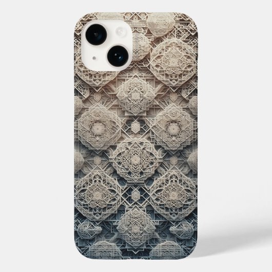 3D Layered Geometric Carving Phone Case Intricate Case-Mate iPhoneケース (裏面)