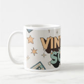 3D Lettering & Cassette Tape Design コーヒーマグカップ (左)