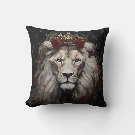 3D lion pillow クッション (正面)