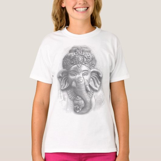3d Lord Ganesha - Om Tシャツ (正面)