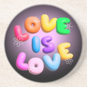 3D Love Is Love Rainbow Coaster コースター (正面)