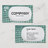 3D Lozenge – ガラス壁02 名刺 (正面/裏面)