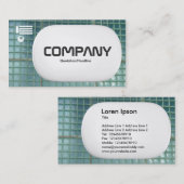 3D Lozenge – ガラス壁 名刺 (正面/裏面)