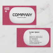 3D Lozenge – 赤いエンボステクスチャ 名刺 (正面/裏面)