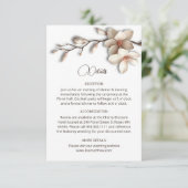3D Magnolia Flowers White Details Enclosure Card エンクロージャーカード (スタンド正面)
