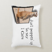 3D Meerkatは愛します彼を知らせ、彼は気になります アクセントクッション (正面(垂直))