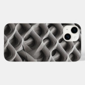3D Monochrome Architectural Weave Phone Case Case-Mate iPhoneケース (裏面 (横))