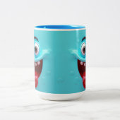  3D Mug Wrap, Silly, Laughable 3D Mug Wrap Graphic ツートーンマグカップ (中央)