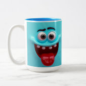  3D Mug Wrap, Silly, Laughable 3D Mug Wrap Graphic ツートーンマグカップ (左)