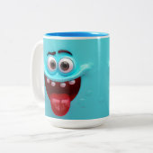  3D Mug Wrap, Silly, Laughable 3D Mug Wrap Graphic ツートーンマグカップ (正面左)