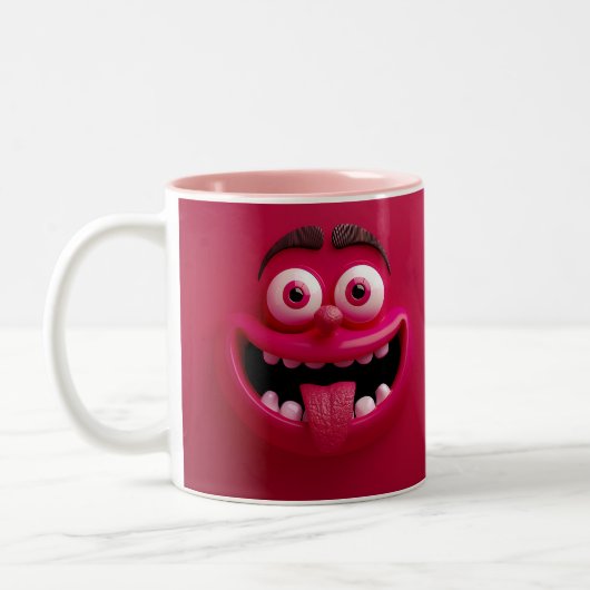  3D Mug Wrap, Silly, Laughable 3D Mug Wrap Graphic ツートーンマグカップ (左)