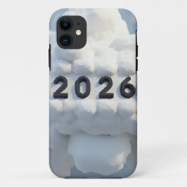  3D Number Design for New Year 2026 iPhone 11 ケース