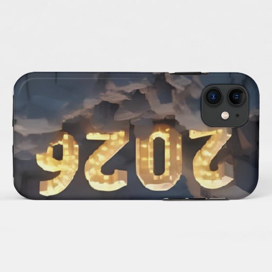3D Number Design for New Year 2026 Case-Mate iPhoneケース (裏面(横))