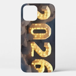  3D Number Design for New Year 2026 iPhone 12ケース