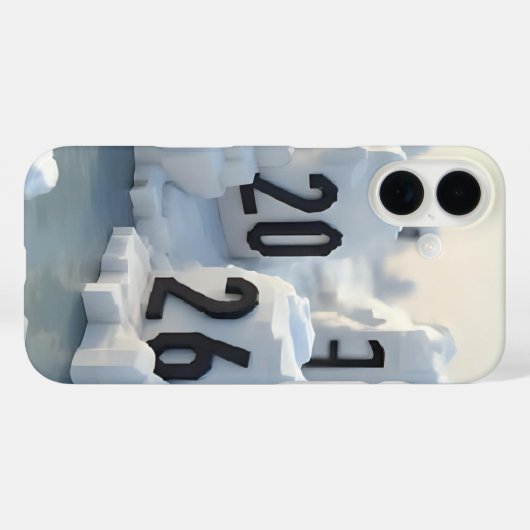  3D Number Design for New Year 2026 Case-Mate iPhoneケース (裏面 (横))
