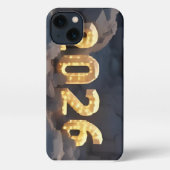 3D Number Design for New Year 2026 iPhoneケース (裏面)