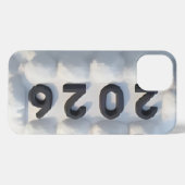  3D Number Design for New Year 2026 iPhoneケース (裏面横)