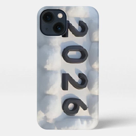  3D Number Design for New Year 2026 iPhoneケース (裏面)