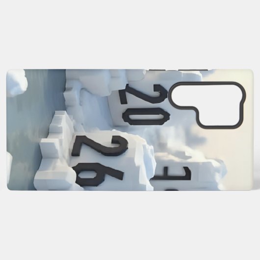  3D Number Design for New Year 2026 Samsung Galaxyケース (裏面横)