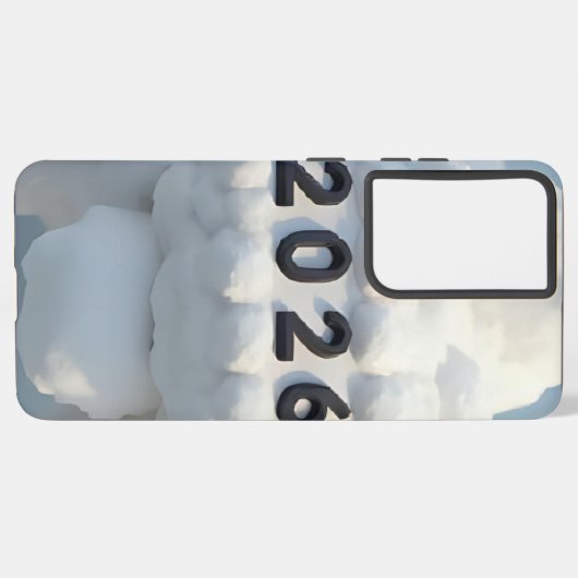  3D Number Design for New Year 2026 Samsung Galaxyケース (左側面)