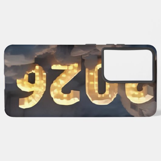  3D Number Design for New Year 2026 Samsung Galaxyケース (左側面)