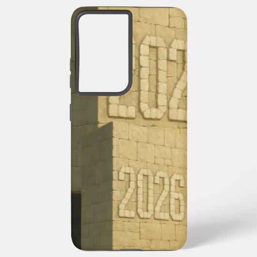 3D Number Design for New Year 2026 Samsung Galaxyケース (裏面)
