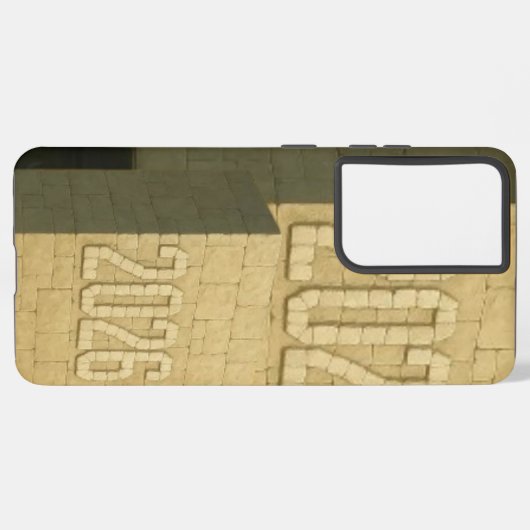 3D Number Design for New Year 2026 Samsung Galaxyケース (裏面横)